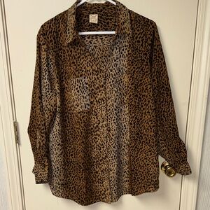 Faded Glory Leopard Blouse